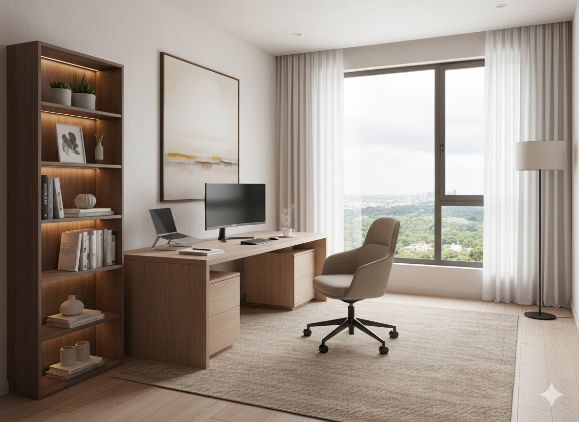 Productive home office space